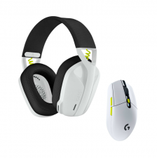 Наушники с микрофоном Logitech G435SE + G305SE Wireless White