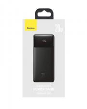Внешний аккумулятор (павербанк) Baseus Bipow Digital Display 20W 20000 mAh Black